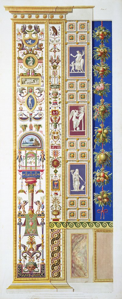 Tafel aus der Raphael-Loggia im Vatikan, aus 